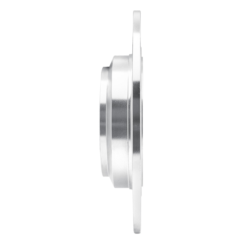 Acura TL Brake Rotor (1) - Rear Left - R1 Concepts - Drilled & Slotted - Silver - `09-`14